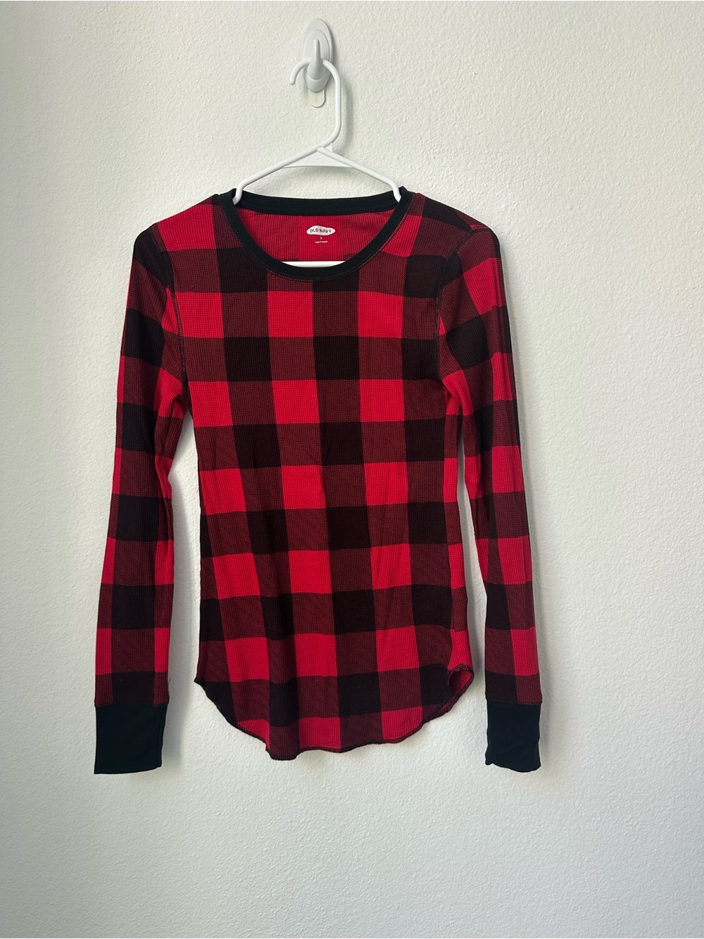 Red and Black Buffalo Plaid Long Sleeve Top